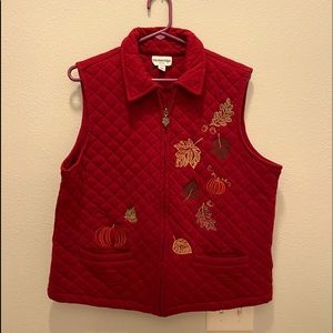 Quilted fall vest. Size PL.